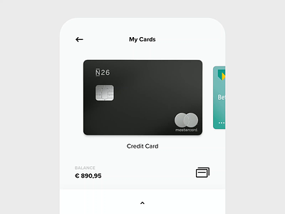 Easy Bank - Cards Animation animation app app animation app design bank app design minimal mobile mobile app mobile design mobile ui ui ux