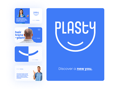 Logo design "PLASTY" branding design flat graphic graphic design logo ty typography