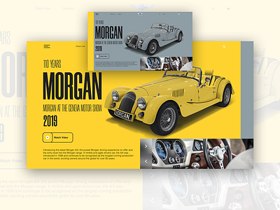 CALSSIC CAR "MORGAN" app art branding clean design flat graphic illustration ios lettering logo minimal mobile type typography ui ux vector web website