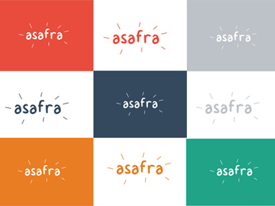asafra color icon logo logotype palette typo