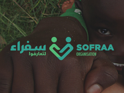 Sofraa brand green happy human icon iconic logo logolover organization typography