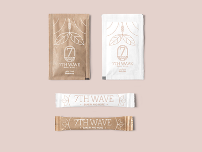7th wave brand branding coffeeshop icon iconic identity logo logoicon logotype resturant