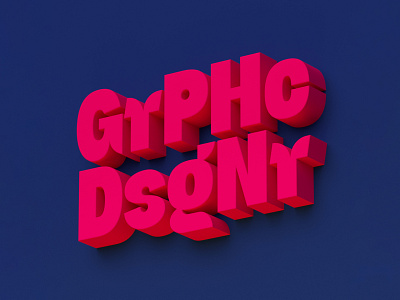 GrPHc DsgNr 3dart 3dtype 3dtypography adobe dimension design graphic design graphicdesign lettering logo typogaphy typography art