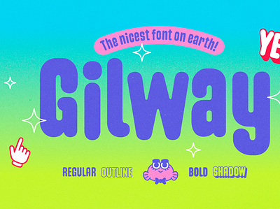 Gilway font family Presentation 2d characterdesign design font fonts typeface typography