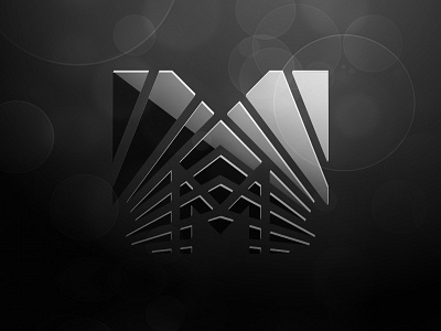 MONITOR black brand branding cinema design emblem goubine graphic icon identity letter logo logotype m mark monitor network ray symbol