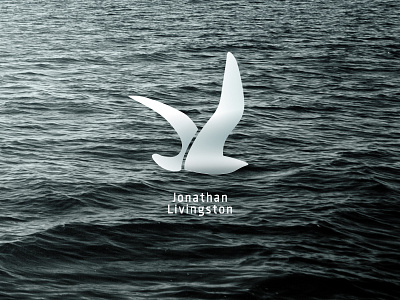 JONATHAN LIVINGSTON bach brand branding design emblem goubine graphic icon identity jonathan livingston logo logotype mark sea seagull story symbol