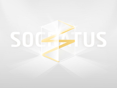 SOCRATUS brand branding crystal design emblem goubine graphic icon identity insurance logo logotype mark socratus souvenir symbol