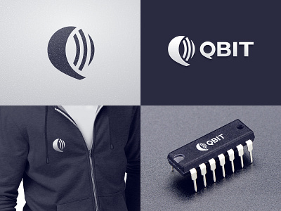 QBIT brand branding design emblem goubine graphic icon identity letter logo logotype mark q symbol