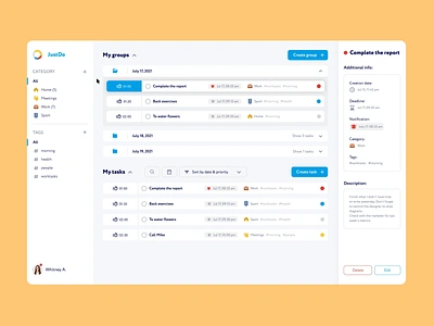 Task Tracking System animation dashboard design home loader mentalstack product design self management system task tracker tasks to do list uiux userflow