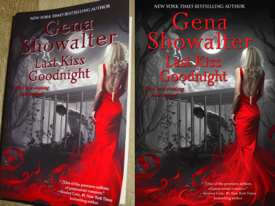 Last Kiss Goodnight Art - Gena Showalter art book cover dark fantasy romantic
