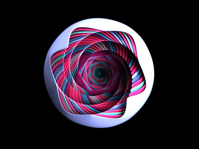 Colors and white sphere 3d art colors sphere white