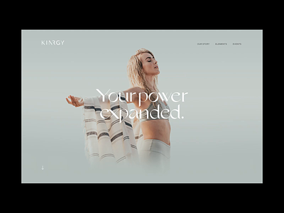 KINRGY home page motion agency animation design digital interaction interactive motion outpost ui ux web design