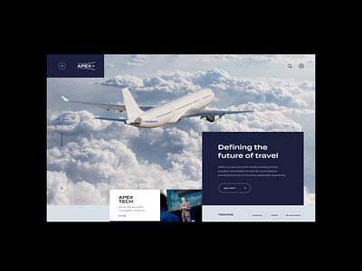 APEX - Concepts airline design digital grid layout outpost ui web web design website
