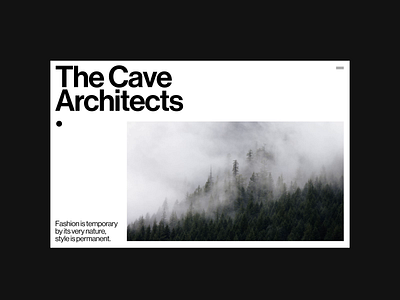 The Cave Architects - Website architects architecture design grid minimal minimalism outpost ui web webdesign website