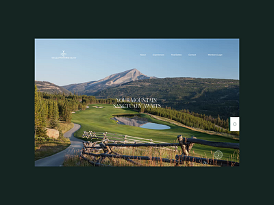 Yellowstone Club Website adventure digital grid holiday hotel layout outpost resort ui web web design web site website