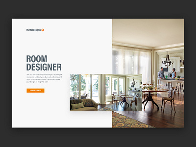 Hunter Douglas Room Designer agency blinds decor digital home interactive interiors outpost ui ux website