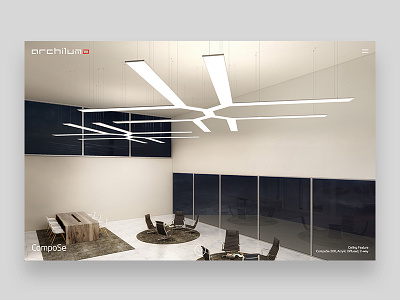 Archilumo Product agency decor design digital interactive interiors lights minimal outpost ui ux web design