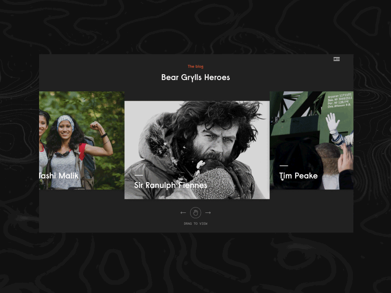 Bear Grylls Heroes adventure animation bear grylls design interactive outpost ui ux web design