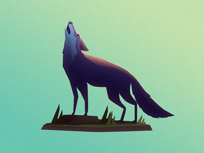 Wolf agency branding character enviroment fox illustration illustrations landscape outpost wolf