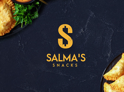 Salma's Snacks Branding baking bangladeshi branding identity logo salma snacks yellow