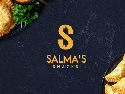 Salma's Snacks Branding baking bangladeshi branding identity logo salma snacks yellow