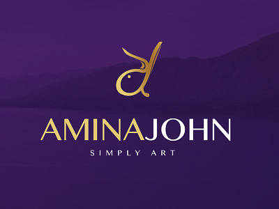 Amina John Branding aj amina branding identity john logo negative rabbit space