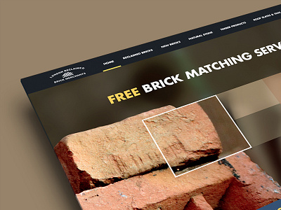 Web design or London Brick Merchants bricks brown design homepage slider web