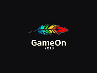 Feather (game logo) color feather game logo