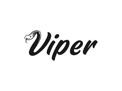 Viper design illustration logo
