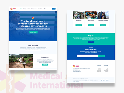 Medaid Website Design clean clean ui design interface landing page landingpage layout medical ui ui ux web design website