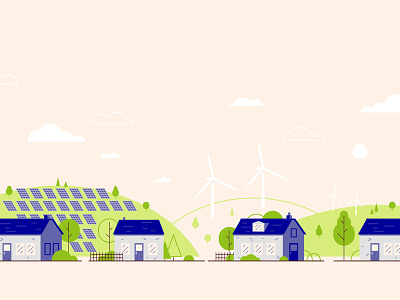 Neighborhood_01 energy houses landscape power solar suburbs trees wind