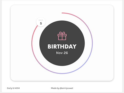 Dailyui 14 countdown timer dailyui sketch app uidesign uxdesign