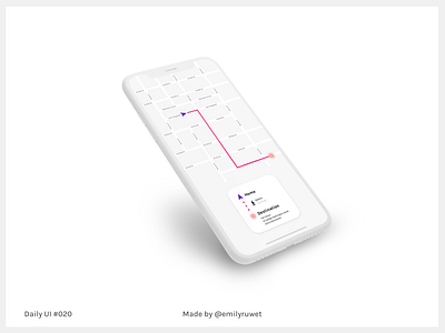 Dailyui 20 dailyui location sketch app tracker uidesign uxdesign