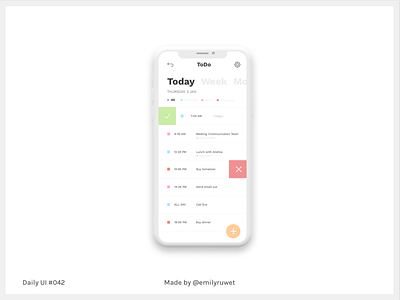 Dailyui 42 adobe photoshop dailyui iphone mock up sketch app todolist uidesign uxdesign