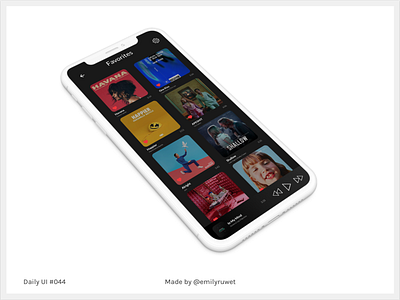 Dailyui 44 dailyui favorite like music sketch app uidesign uxdesign