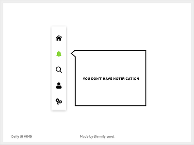 Dailyui 49 dailyui notifications sketch app uidesign uxdesign vertical navigation