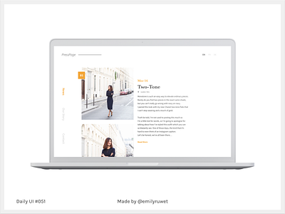 Dailyui 51 adobe photoshop dailyui macbook mockup press page sketch app uidesign uxdesign