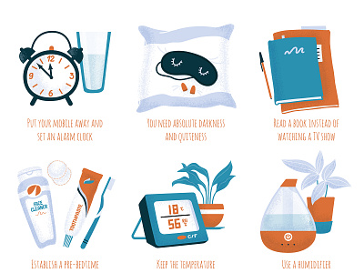 Sleep Hygiene illustration sleep spot illustration vector illustration