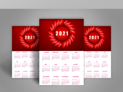 Happy new year 2021 calender design by Md Shopon Hossen on Dribbble