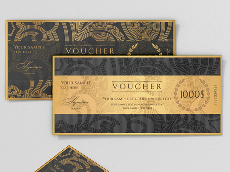 voucher design coupon templates gift certificates by Md Shopon Hossen ...