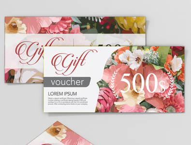 voucher design coupon templates gift certificates by Md Shopon Hossen ...