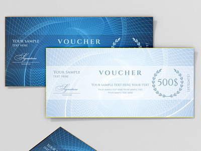 Special gift voucher design template Corporate special year Temp