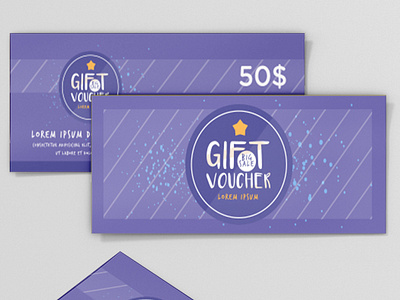 Special gift voucher design template Corporate special year Temp