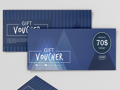 Special gift voucher design template Corporate special year Temp