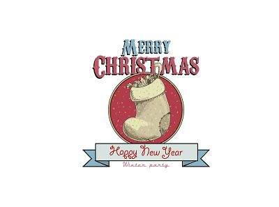 Merry Christmas retro tag design vector Illustration background badge calligraphy celebration christmas decoration gift greeting happy illustration invitation label logo merry new retro tag template xmas year