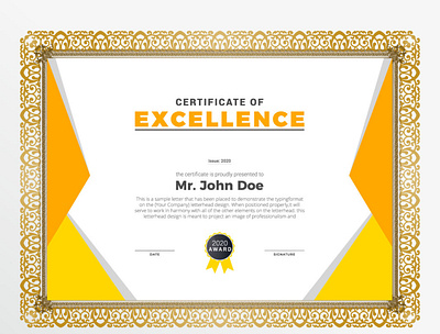 achievement award certificated design template abstract appreciation award business card certification college decoration design elegant gift graduate graduation modern ornament security study university vector win