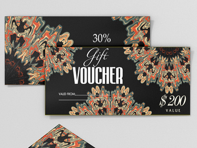 Gift Voucher  sale gift card banner template