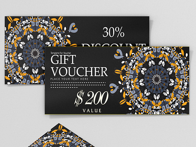 Gift Voucher  sale gift card banner template