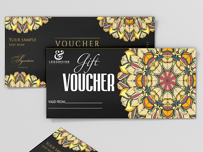 Gift Voucher  sale gift card banner template