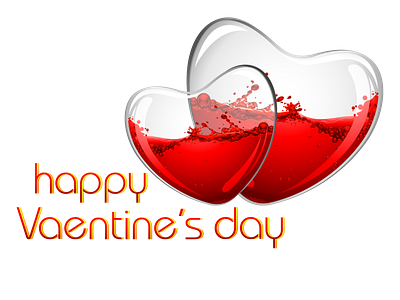 Happy valentines  heart vector